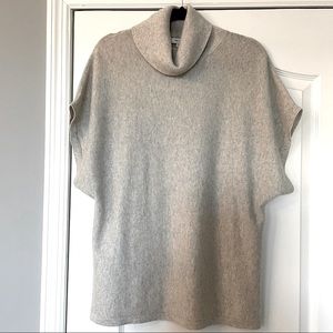 Reiss Grey Wool Cashmere Turtleneck Sweater